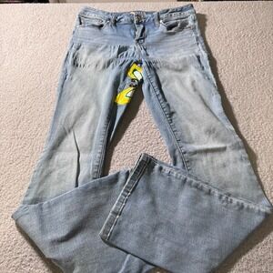 Stylus Jeans Denim Blue‎ Women's Size 29/8 Womens Bootcut Button Zip Pocket
